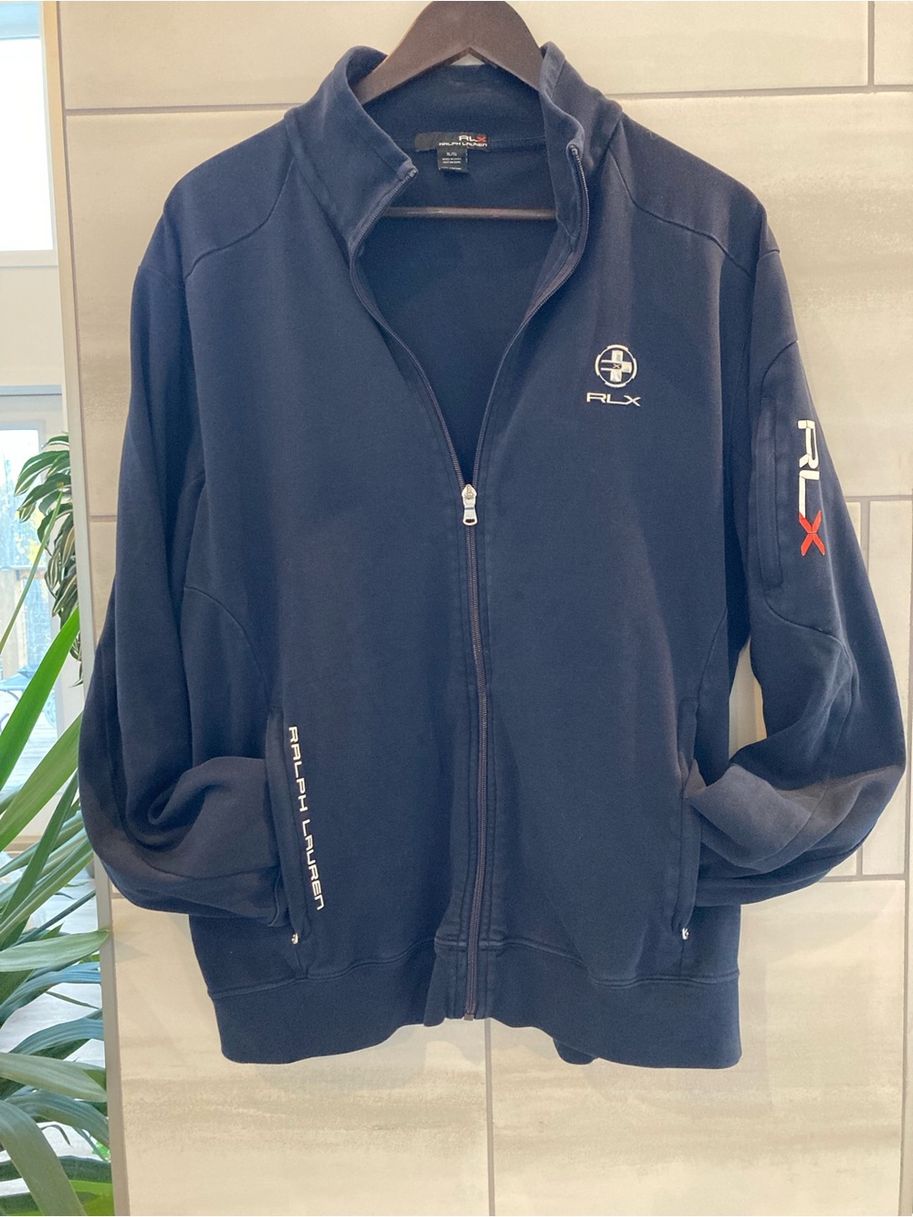 Ralph Lauren RLX Navy Full-Zip Lightweight Jacket